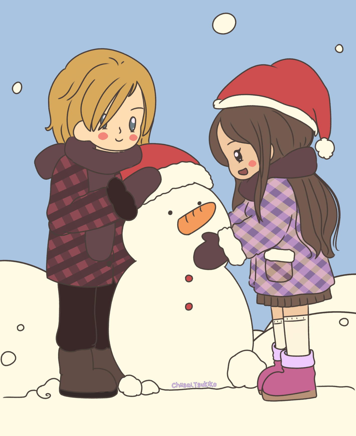 Snowy Christmas with hubby